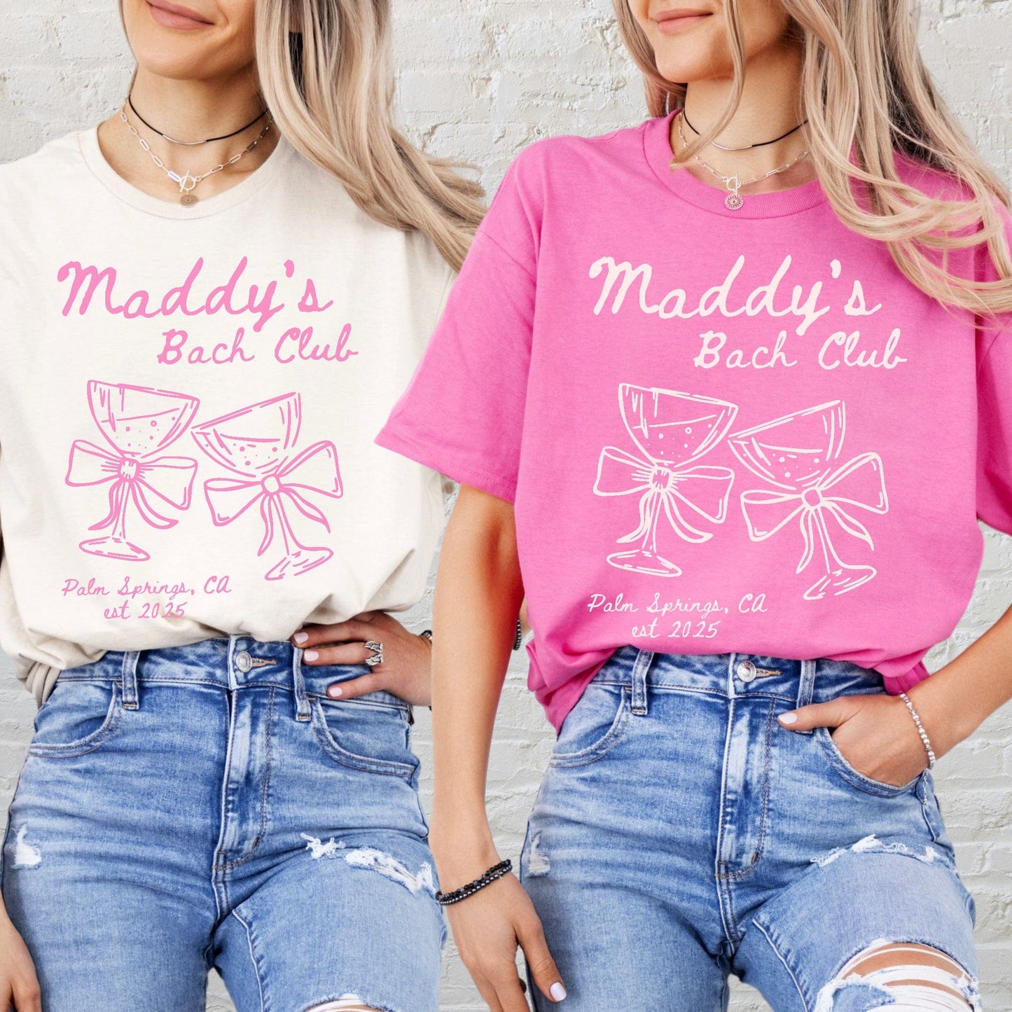 Custom The Bach Club Shirt | Personalised Bachelorette Party Tee