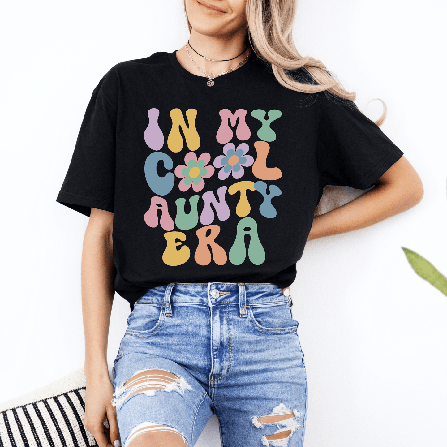 In My Cool Aunty Era Shirt | Retro Pastel Auntie Tee