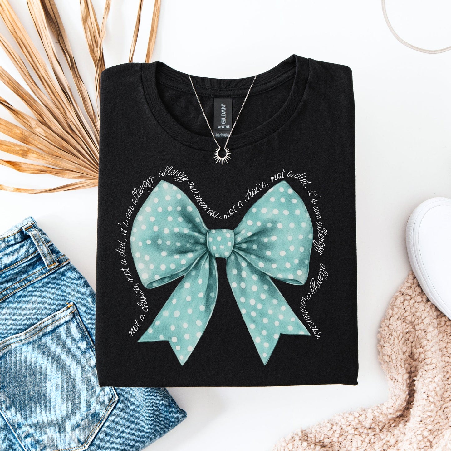 Allergy Awareness Bow Shirt | CMPA Mum & Medical Support Tee