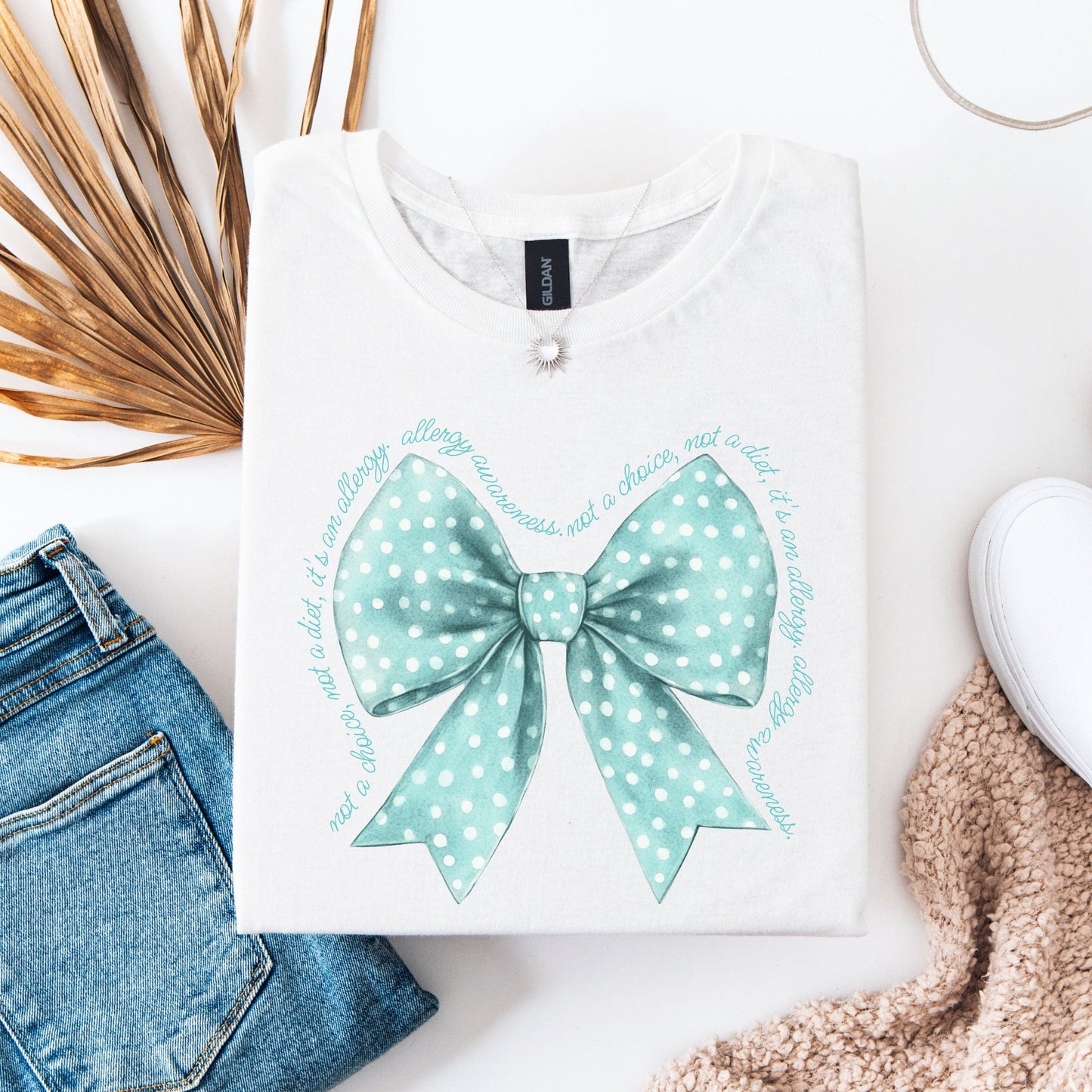 Allergy Awareness Bow Shirt | CMPA Mum & Medical Support Tee