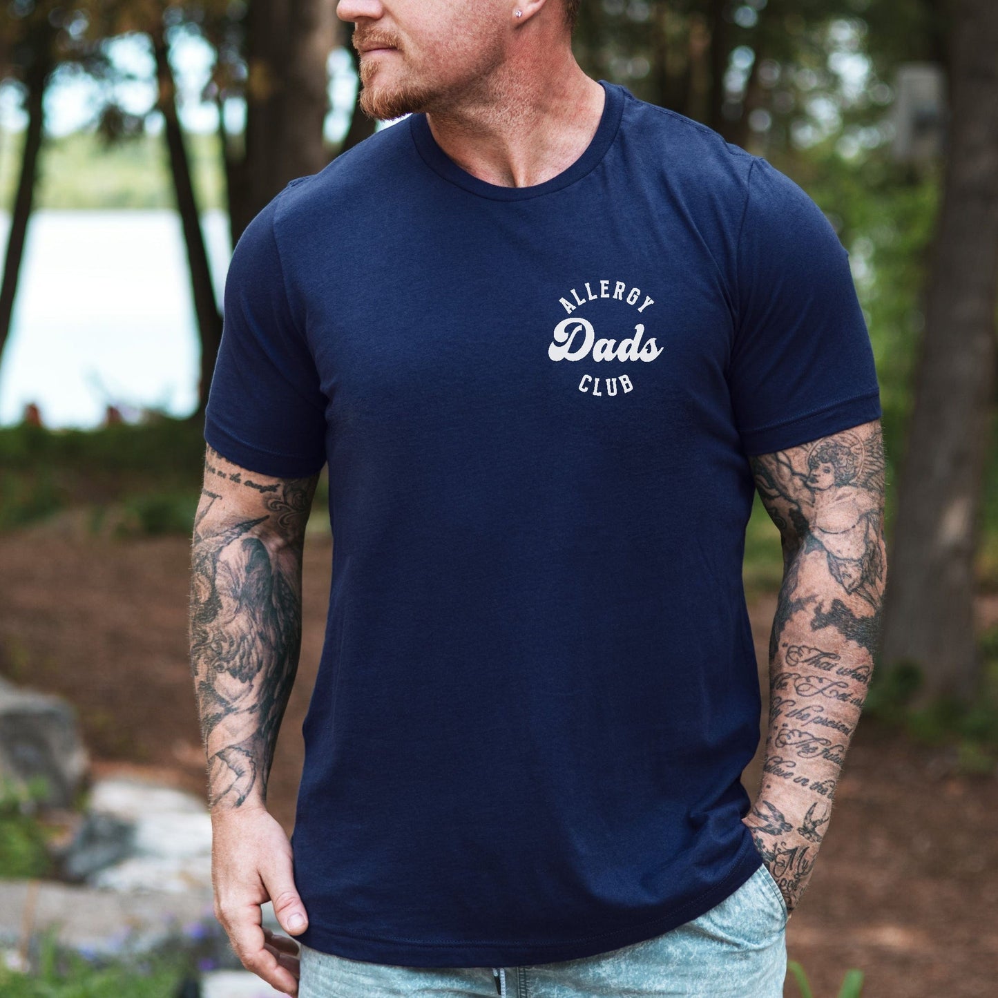 Allergy Dads Club Shirt | CMPA & Food Allergy Awareness Tee for Fathers