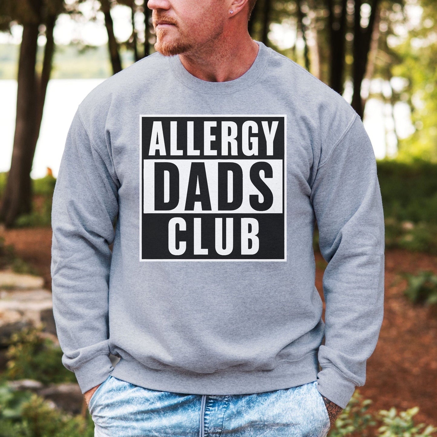 Allergy Dads Club Sweatshirt | Bold CMPA & Food Allergy Awareness Jumper