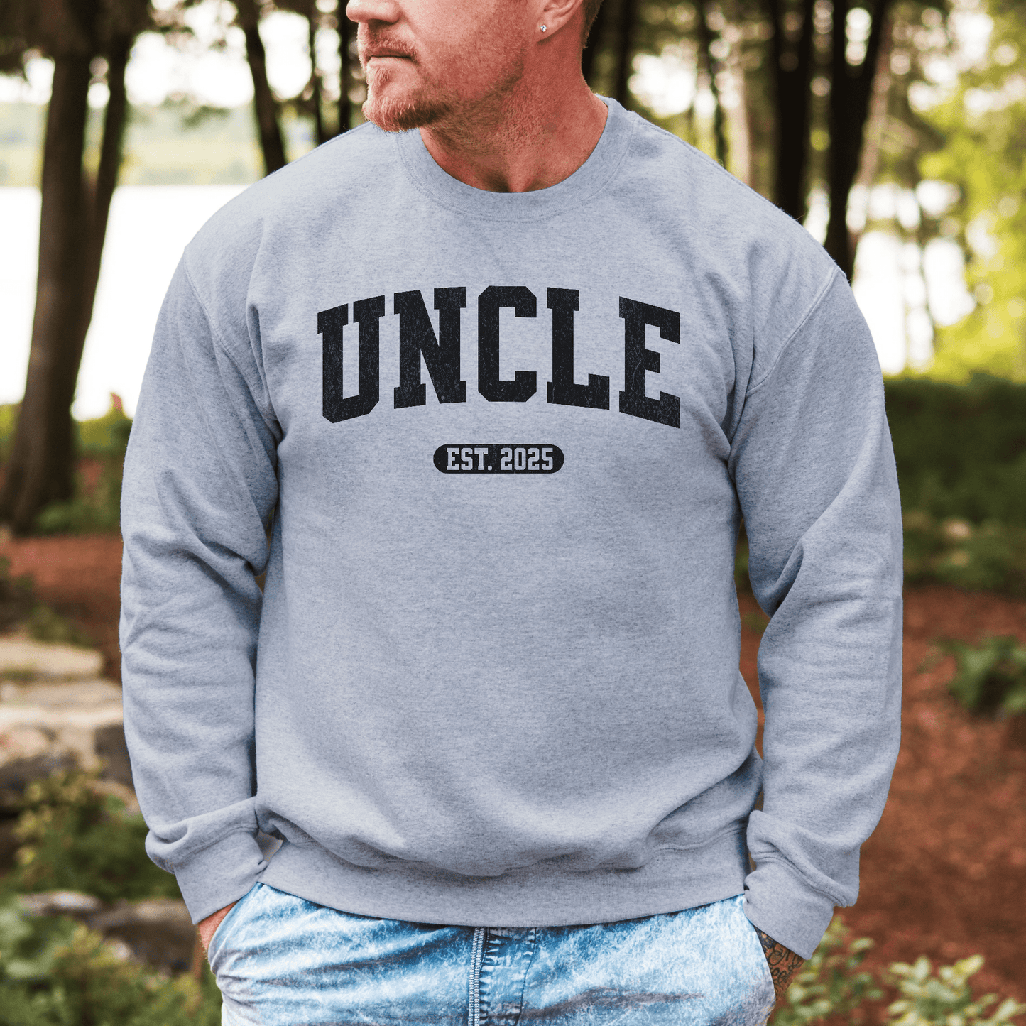 Uncle EST. Year Sweatshirt | Custom First-Time Uncle Gift