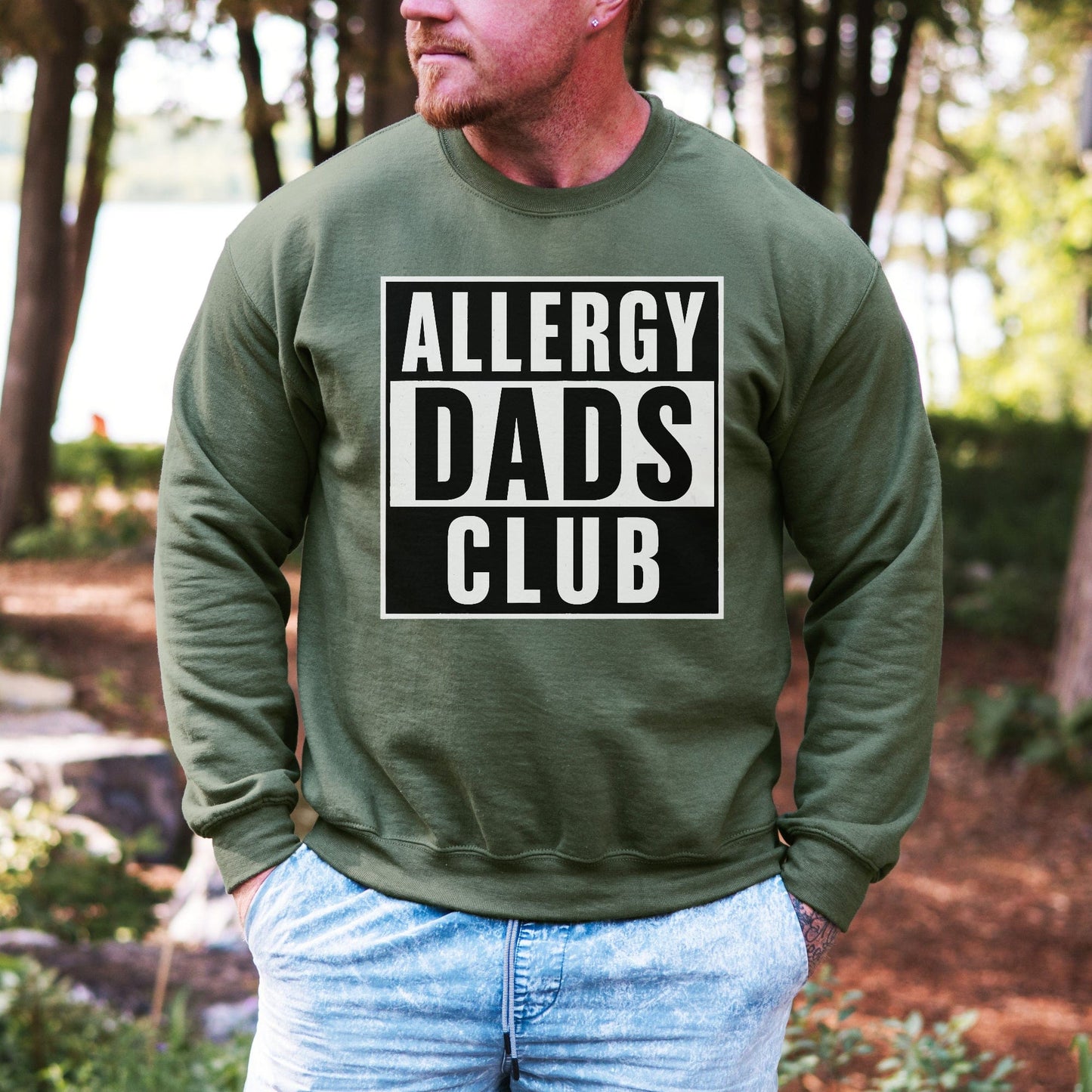 Allergy Dads Club Sweatshirt | Bold CMPA & Food Allergy Awareness Jumper