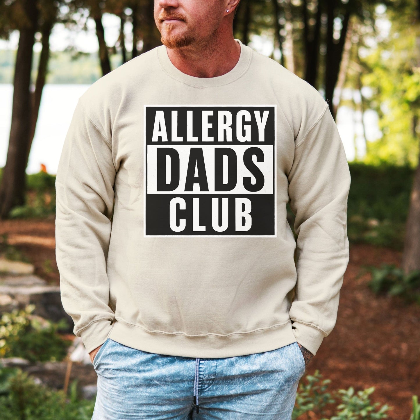 Allergy Dads Club Sweatshirt | Bold CMPA & Food Allergy Awareness Jumper
