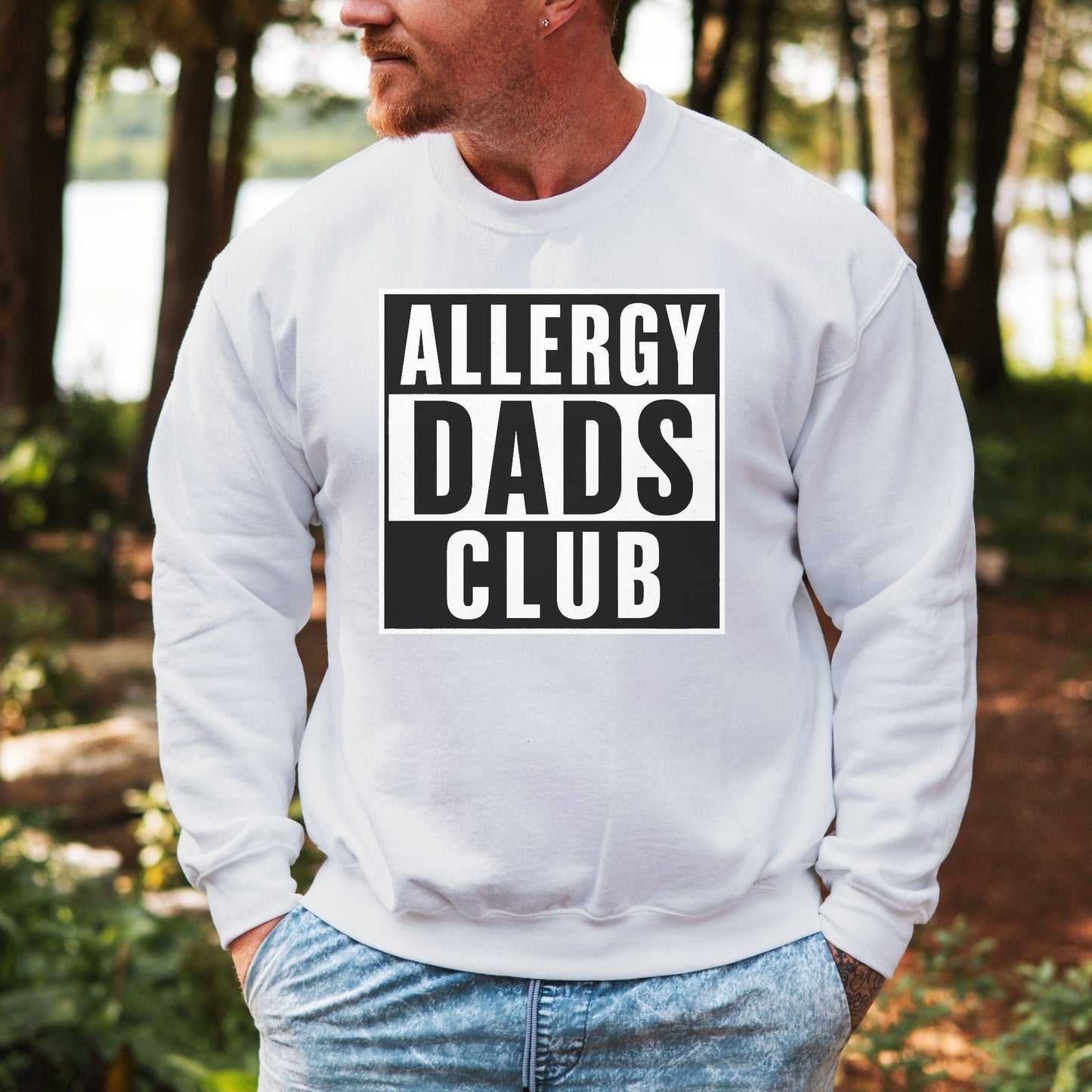 Allergy Dads Club Sweatshirt | Bold CMPA & Food Allergy Awareness Jumper