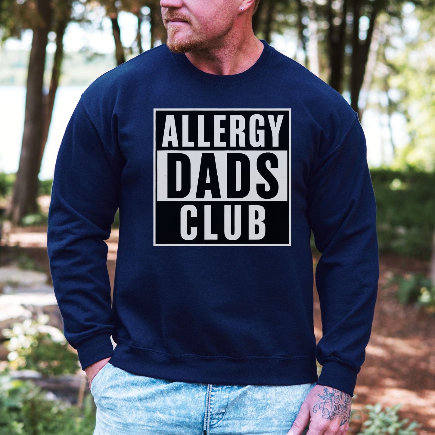 Allergy Dads Club Sweatshirt | Bold CMPA & Food Allergy Awareness Jumper