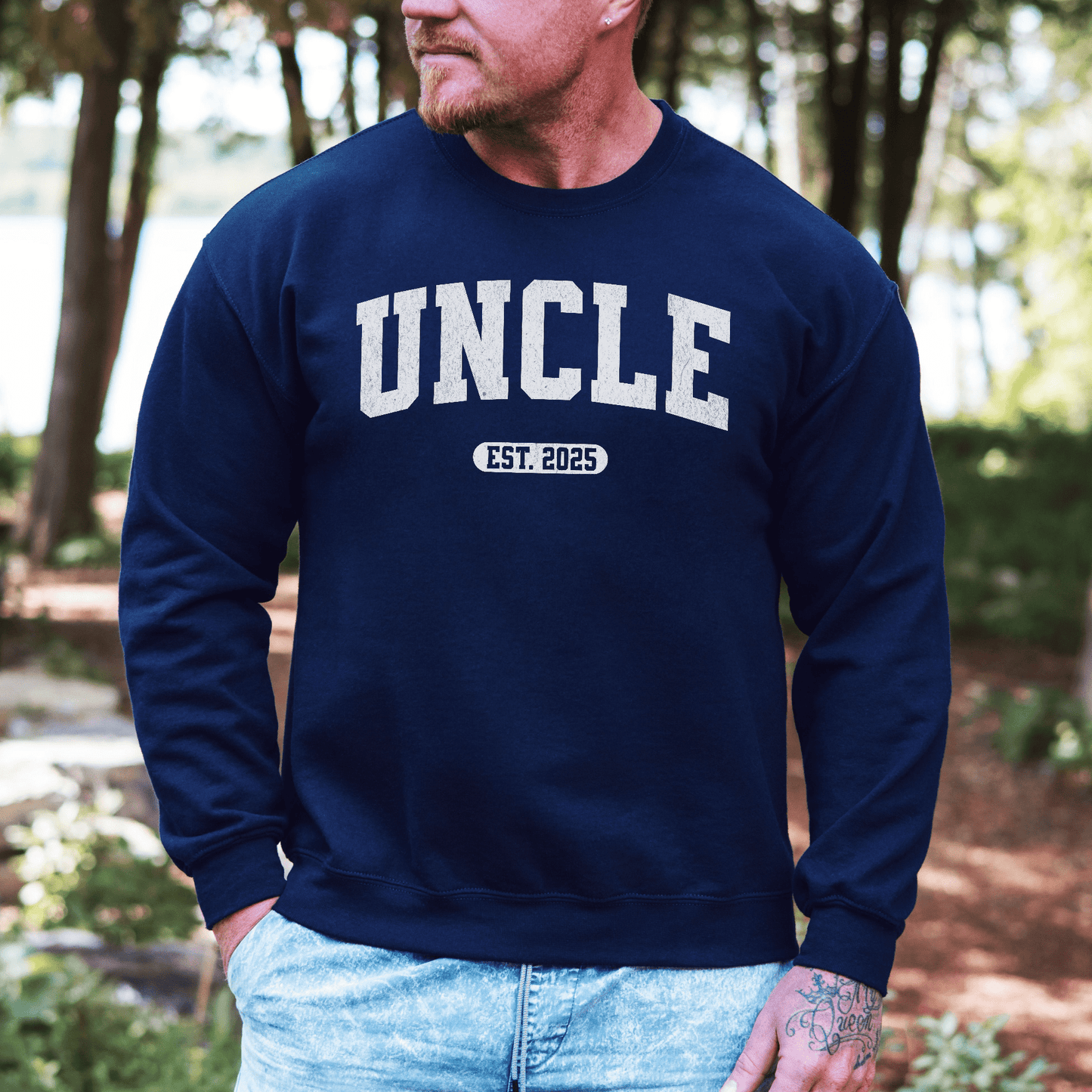 Uncle EST. Year Sweatshirt | Custom First-Time Uncle Gift