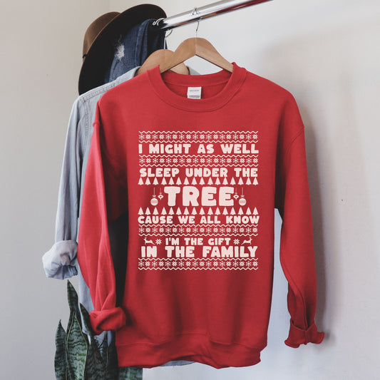 Ugly christmas sweater, ugly christmas sweater women funny, funny ugly christmas sweatshirt, retro christmas sweater, Iâm the gift shirt