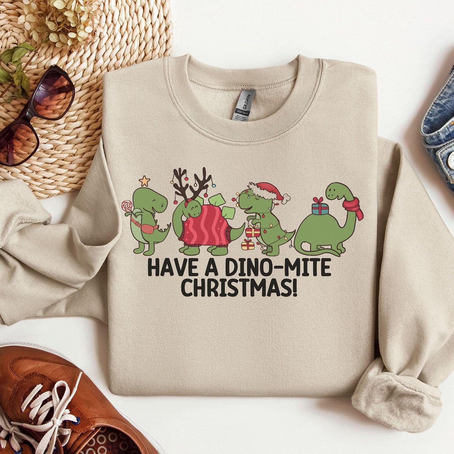 Dinosaur Christmas sweatshirt, trendy christmas sweater, T-rex Christmas Shirt, Boys Christmas Outfit, dinosaur christmas, Tree Rex Shirt