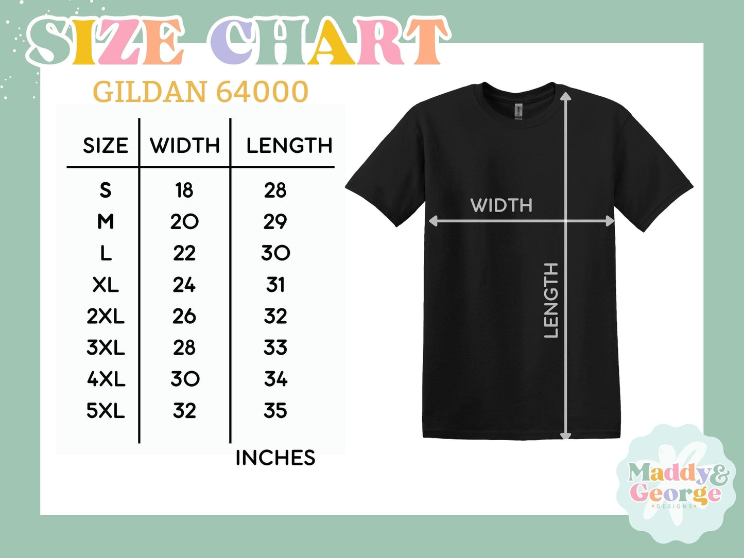 the size chart for a t - shirt with measurements
