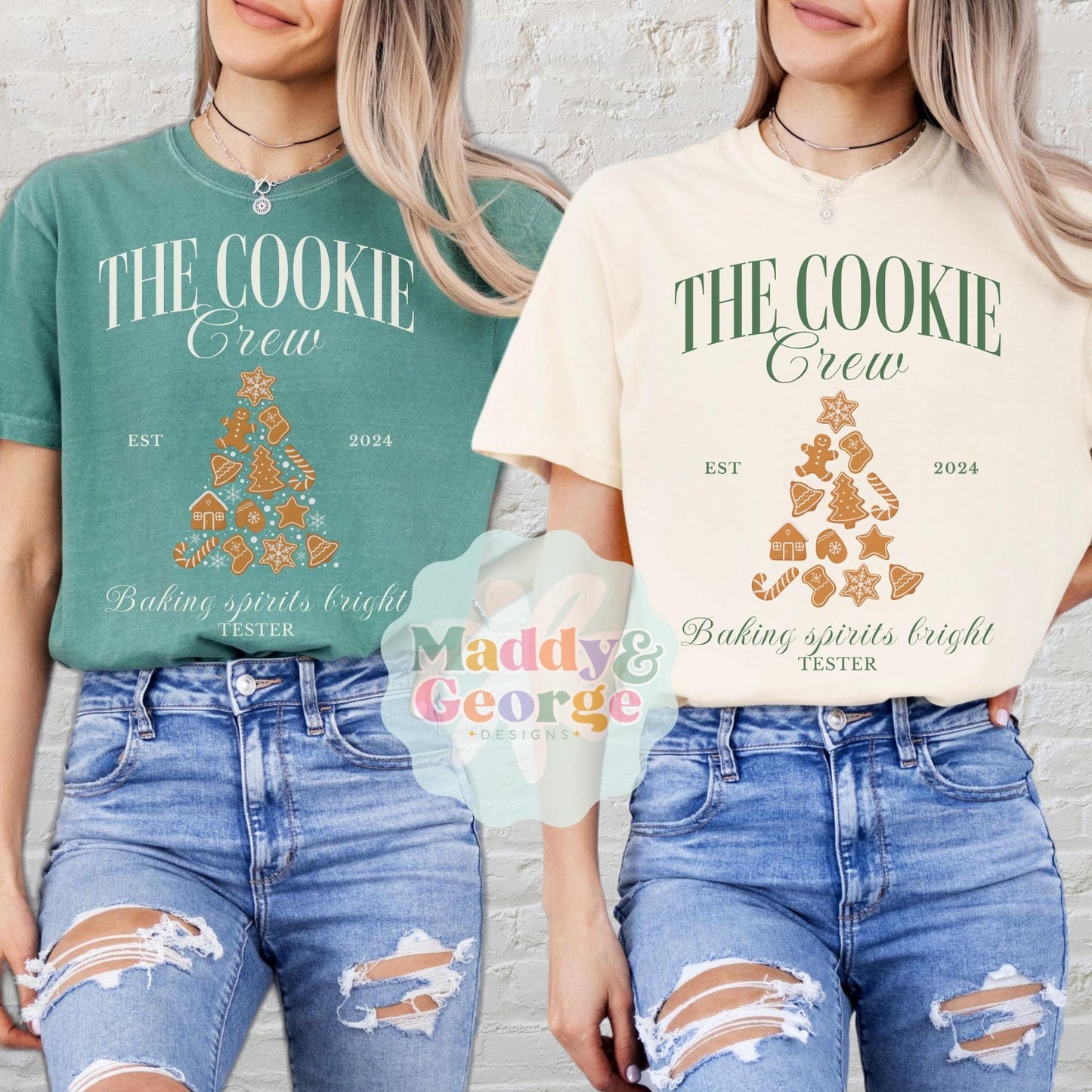 Custom The Cookie Crew Comfort Colors® Shirt, Christmas Baking Shirts, Matching Family Christmas Shirts, Cookie Baking Crew Tees, Xmas Gift