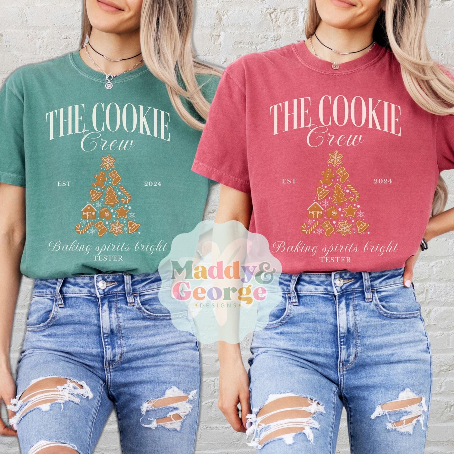 Custom The Cookie Crew Comfort Colors® Shirt, Christmas Baking Shirts, Matching Family Christmas Shirts, Cookie Baking Crew Tees, Xmas Gift