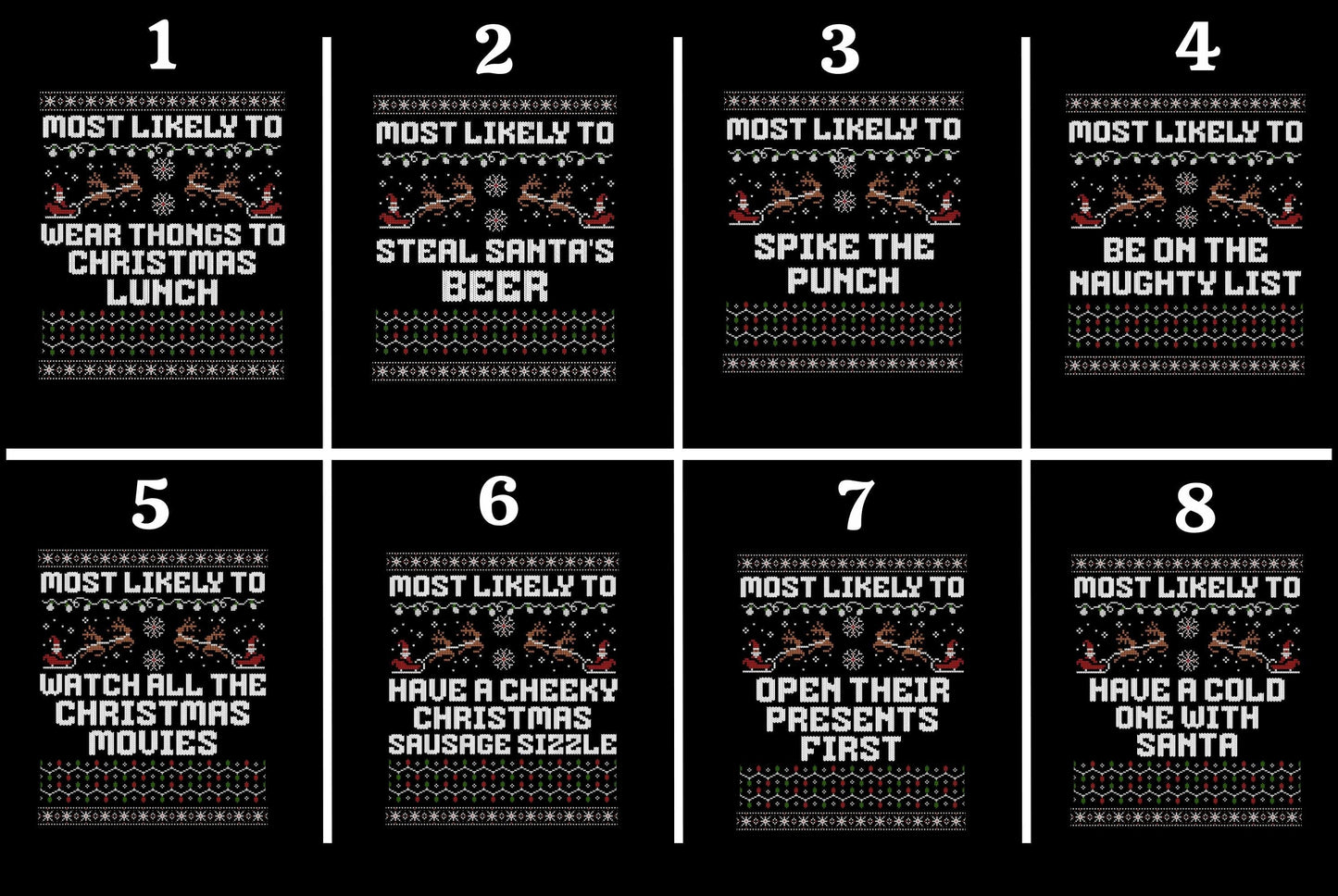 Most likely to Christmas Family Matching Shirts, Australian Christmas Shirt, Custom Matching Family Christmas Tees, Funny Ugly Xmas Sweater