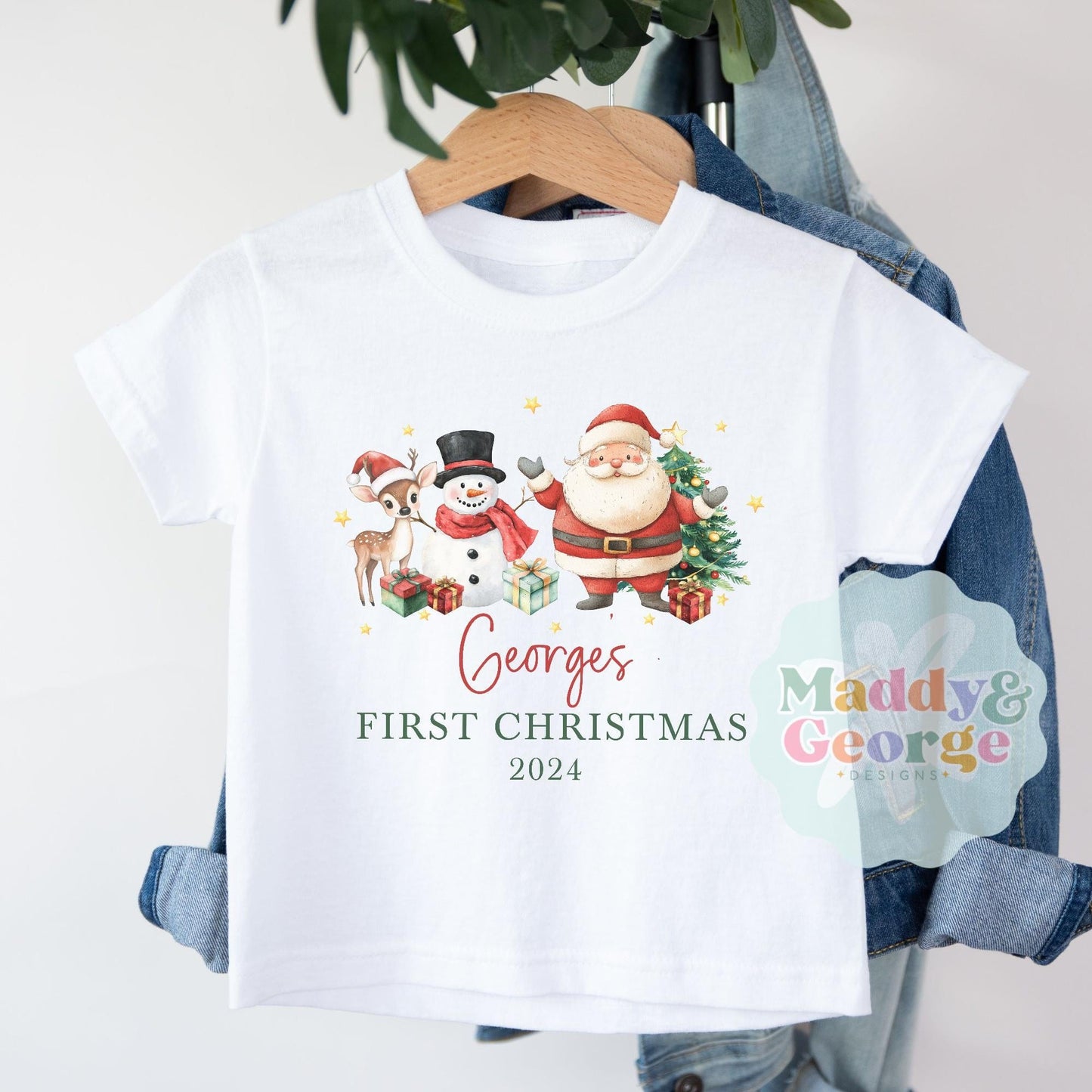 Personalized Christmas Romper, Custom First Christmas Baby Boy Clothes, Christmas Bodysuit, Holiday Baby Outfit, Custom Name Baby Boy Gift