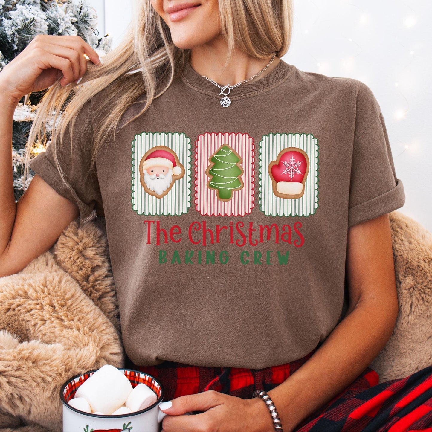 The Christmas Baking Crew Comfort Colors Shirt, Christmas Baking Crew Shirts, Family Christmas Shirt, Matching Family Shirts, Gift for Baker