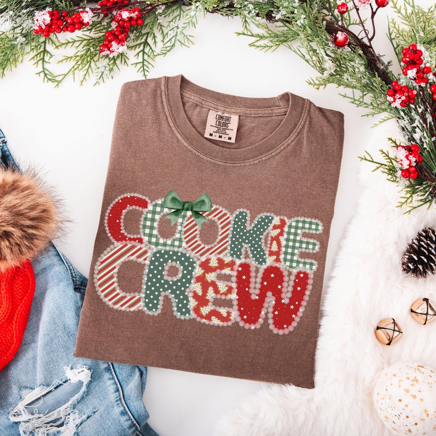 The Cookie Crew Comfort Colors Shirt, Christmas Baking Crew Shirts, Family Christmas Shirt, Matching Family Shirts, Gift for Baker, Holidays