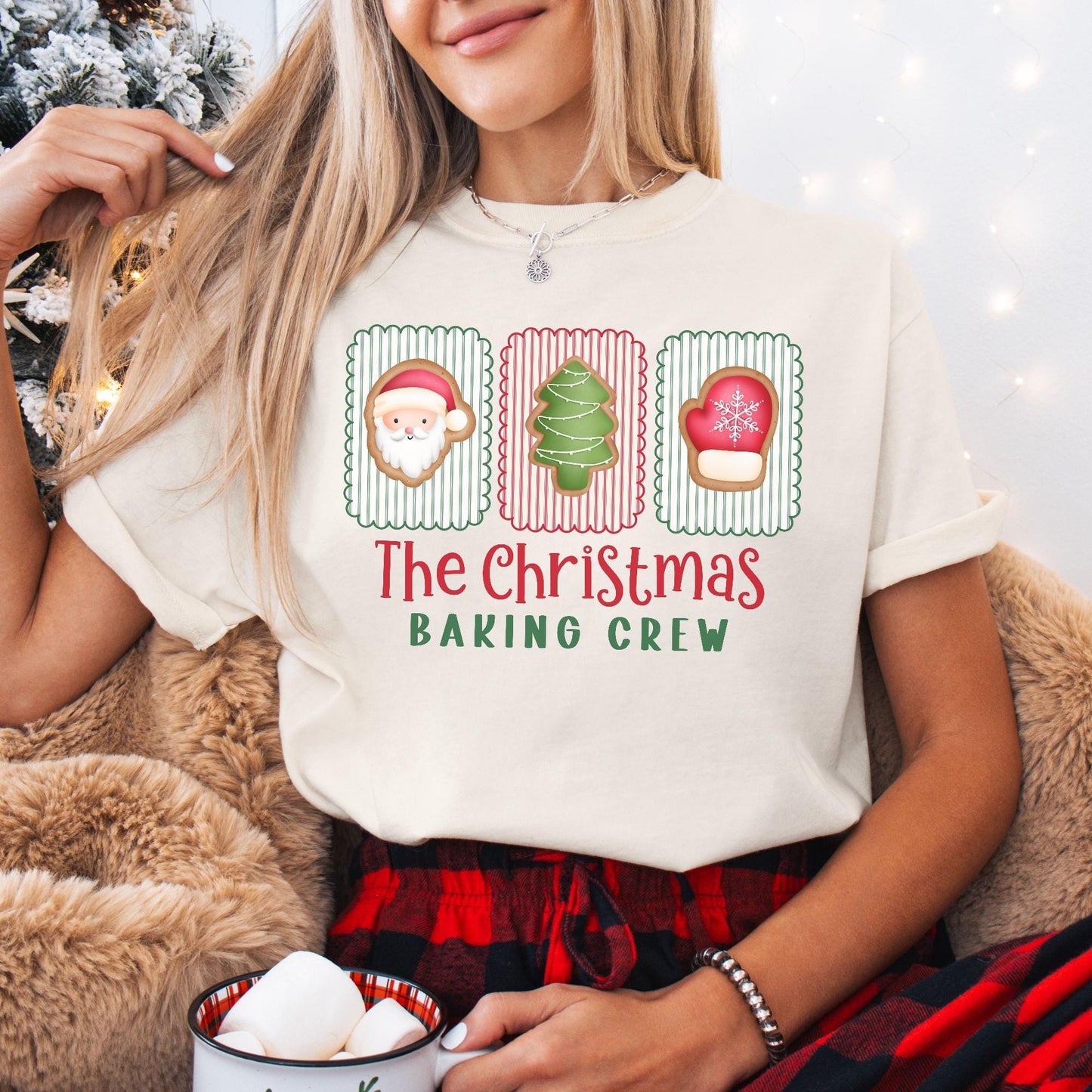 The Christmas Baking Crew Comfort Colors Shirt, Christmas Baking Crew Shirts, Family Christmas Shirt, Matching Family Shirts, Gift for Baker