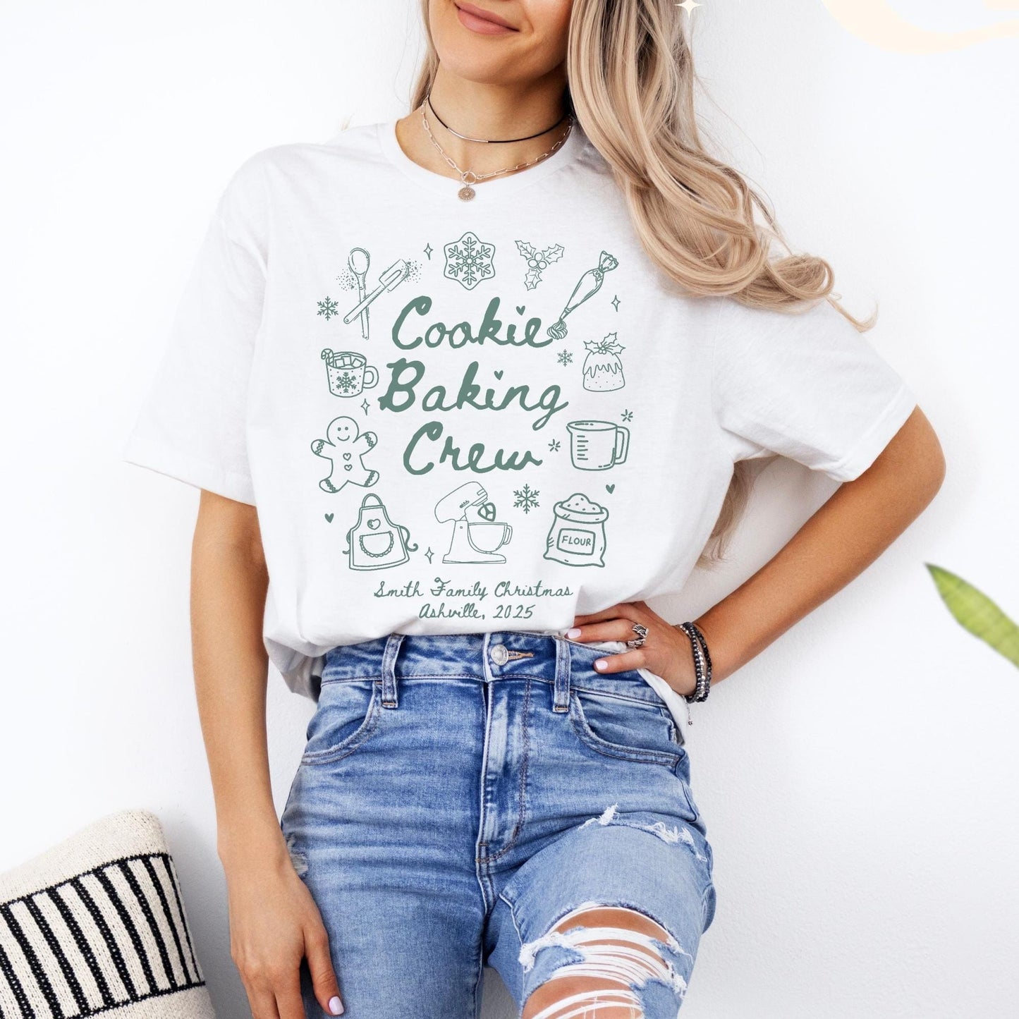 Custom Cookie Baking Crew Shirt, Christmas Baking Crew Shirts, Family Christmas Shirt, Matching Family Shirts, Gift for Baker, Holiday Gifts