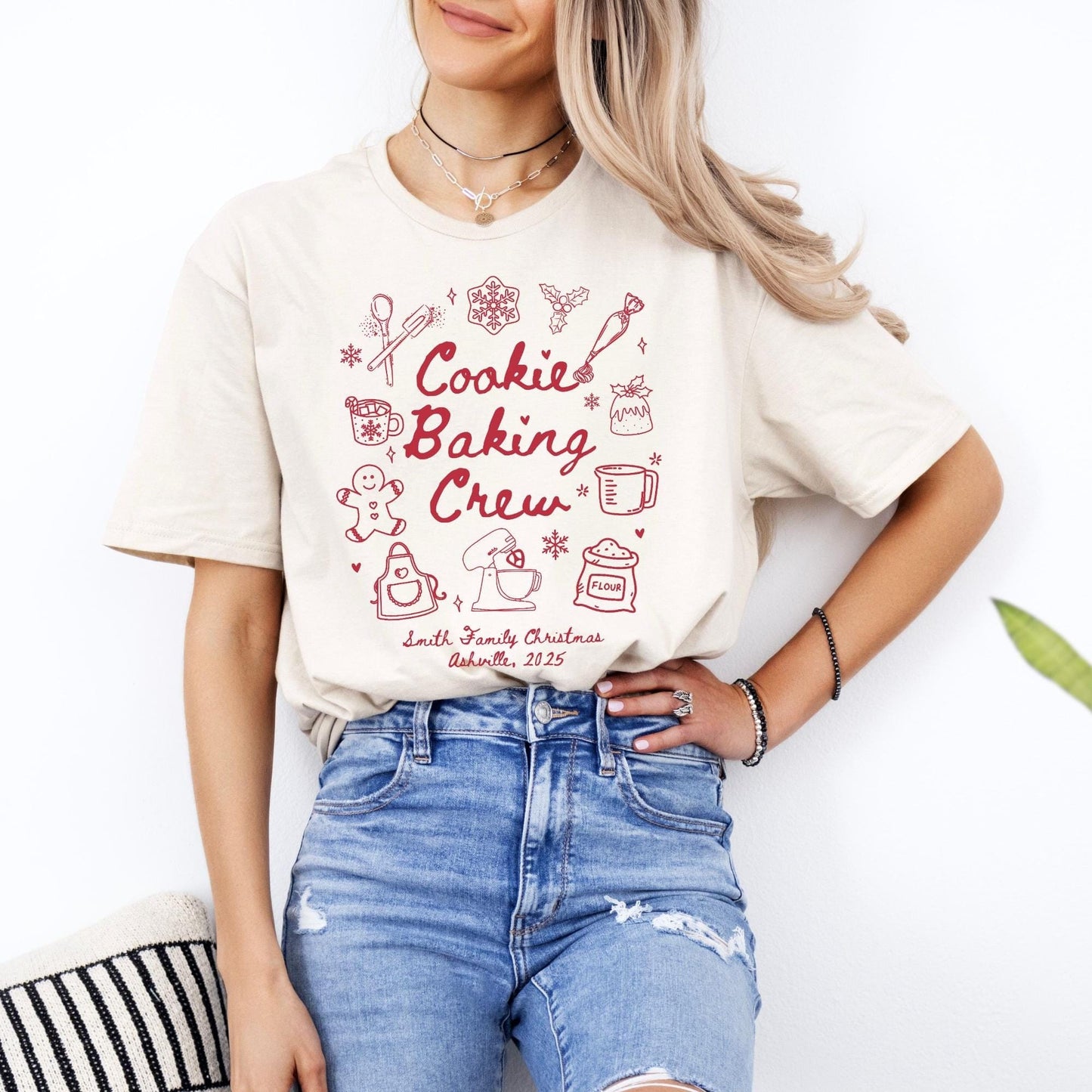 Custom Cookie Baking Crew Shirt, Christmas Baking Crew Shirts, Family Christmas Shirt, Matching Family Shirts, Gift for Baker, Holiday Gifts
