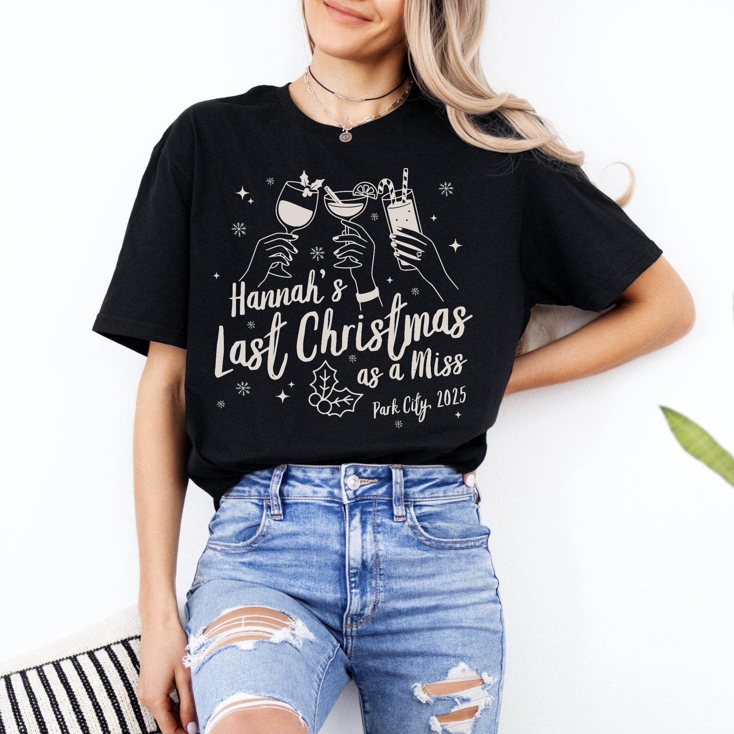 Custom Christmas Bachelorette Shirt, Personalized Bridal Party Tees, Trendy Bach, Winter Bach Party Gift, Bridesmaid Proposal, Hens Party