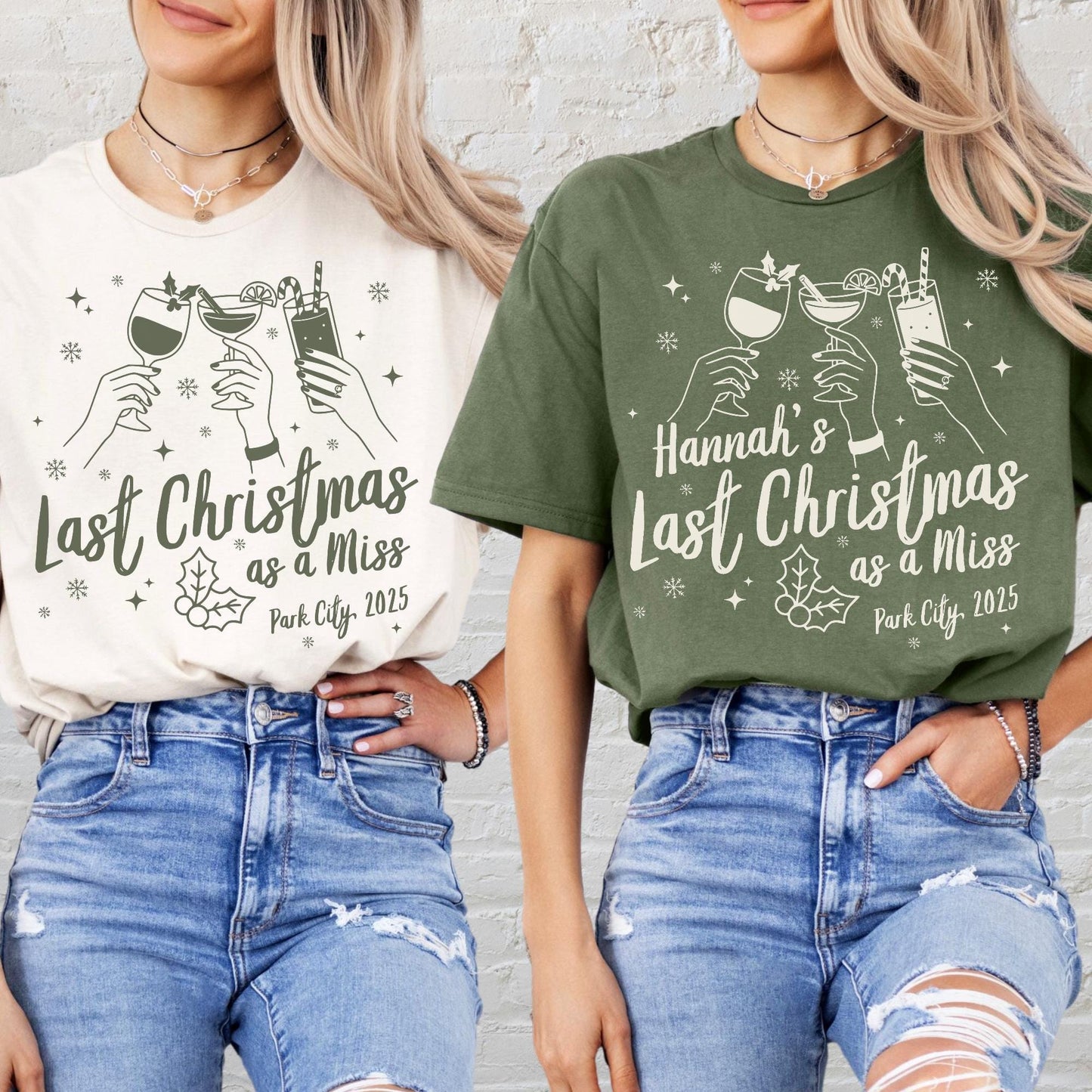 Custom Christmas Bachelorette Shirt, Personalized Bridal Party Tees, Trendy Bach, Winter Bach Party Gift, Bridesmaid Proposal, Hens Party