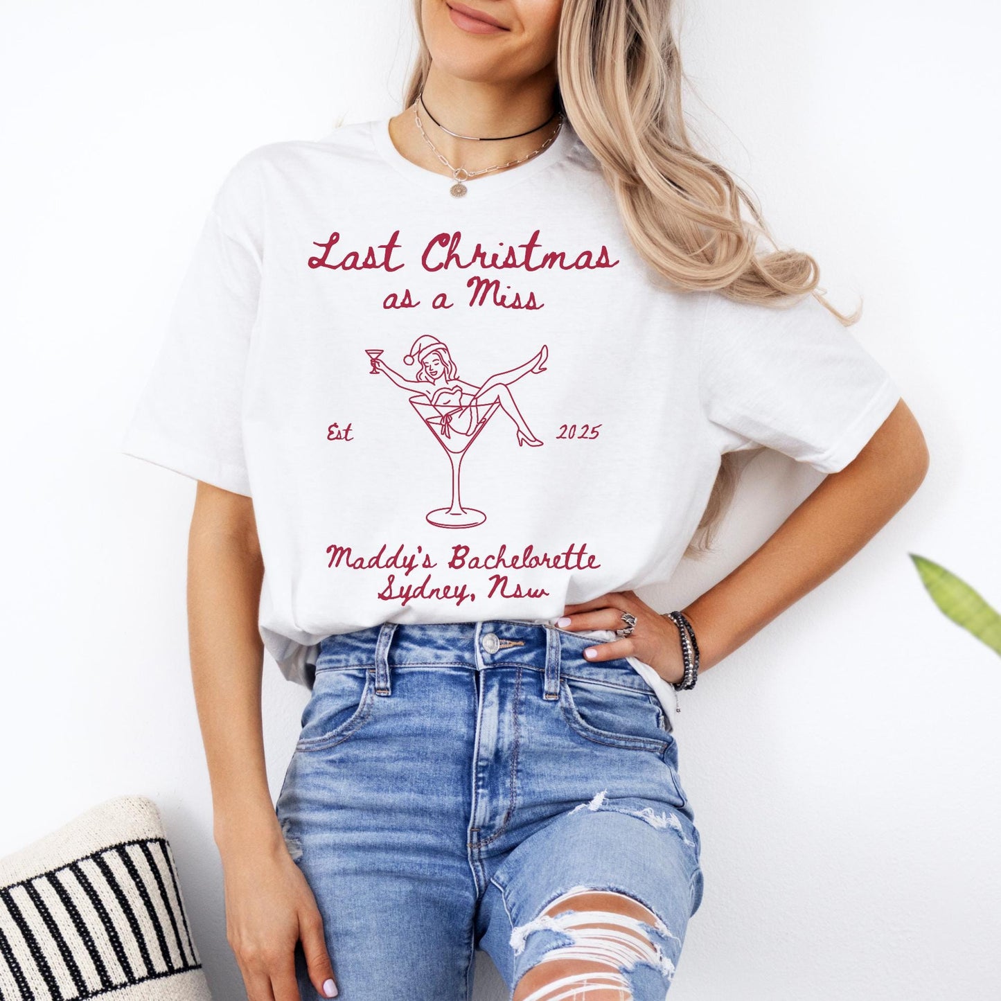 Custom Christmas Bachelorette Shirt, Personalized Bridal Party Tees, Trendy Bach, Winter Bach Party Gift, Bridesmaid Proposal, Hens Party