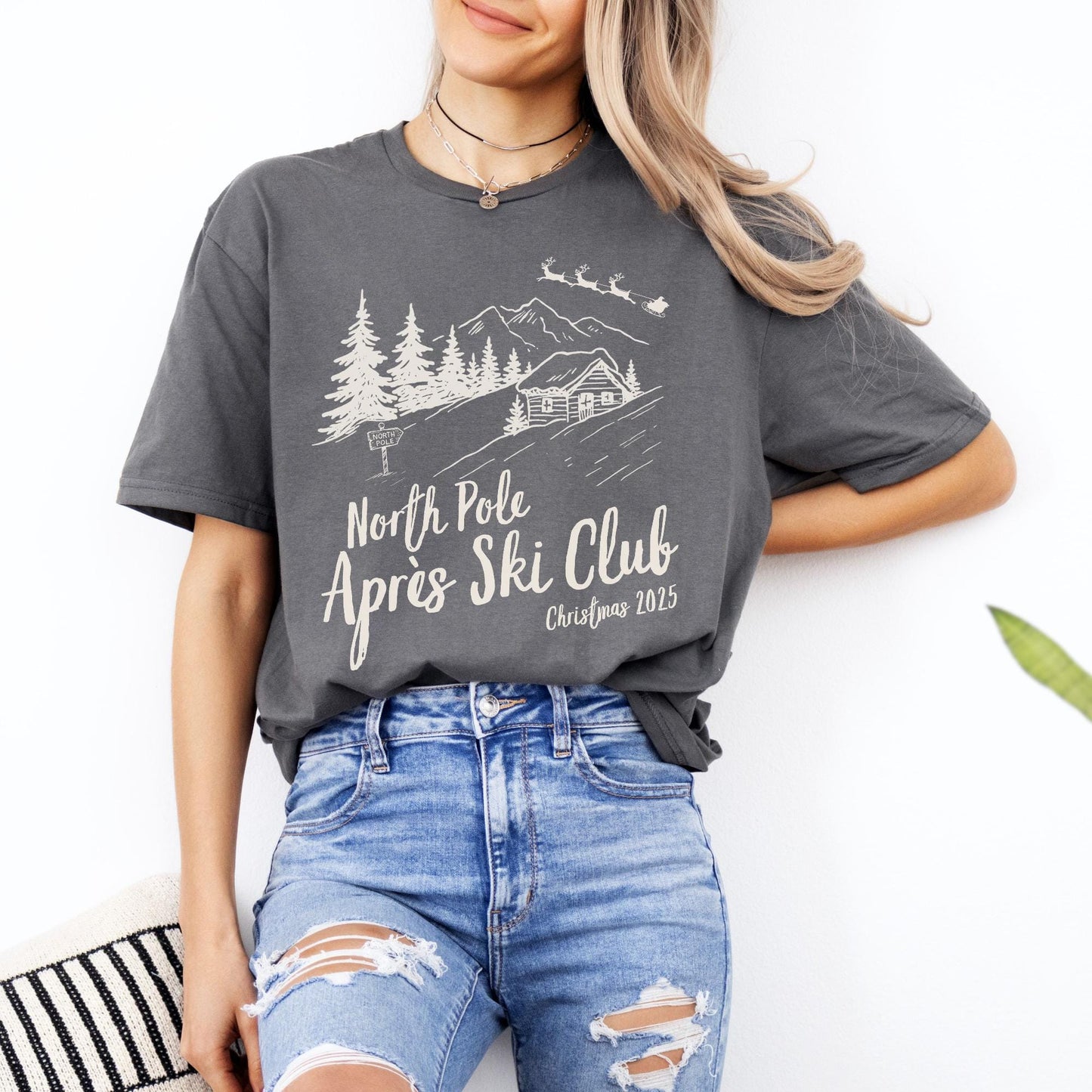 Après Ski Club Shirt, Matching Family Christmas Tshirts, Christmas Group Tees, Ski Vacation Gifts, Trendy Holiday Gift, Vintage Santa Shirts