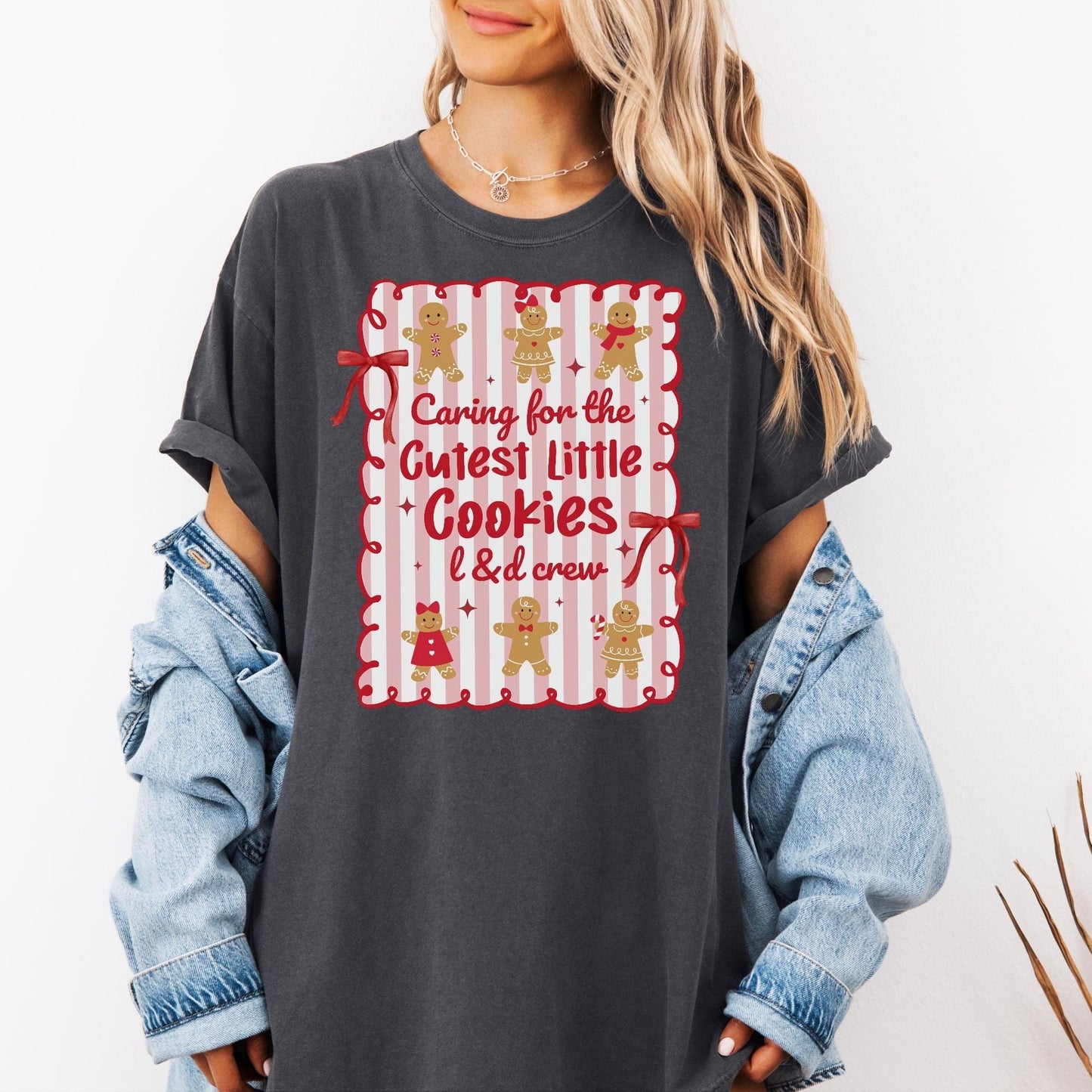 Christmas Labor And Delivery Nurse Comfort Colors Shirt, L&D Nurse Christmas T-Shirt, OB Nurse Christmas Gift, Matching Labor Nurse Tees