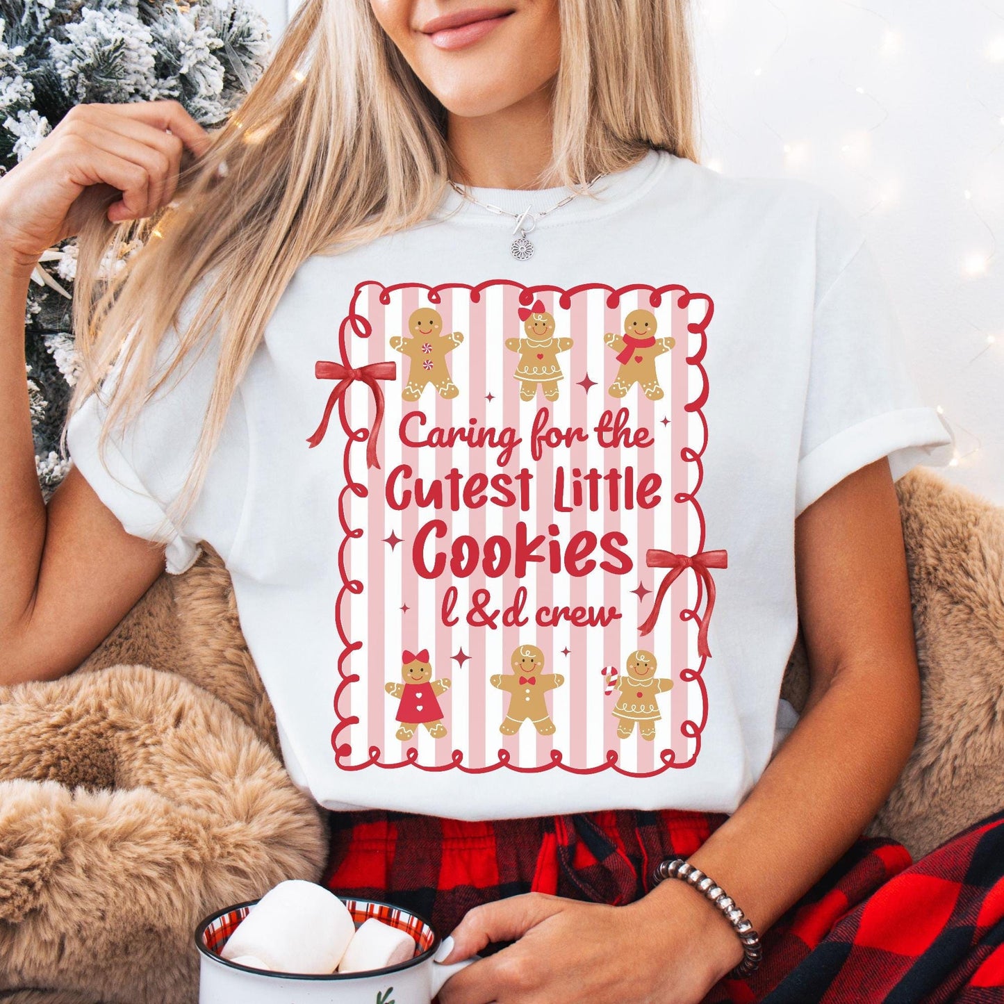 Christmas Labor And Delivery Nurse Comfort Colors Shirt, L&D Nurse Christmas T-Shirt, OB Nurse Christmas Gift, Matching Labor Nurse Tees