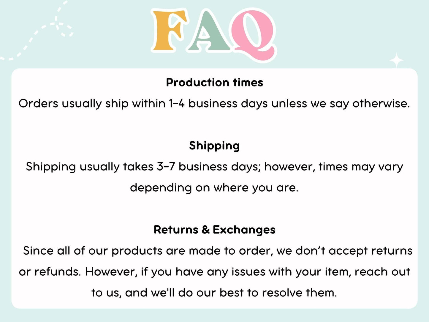a poster with the words faq written on it