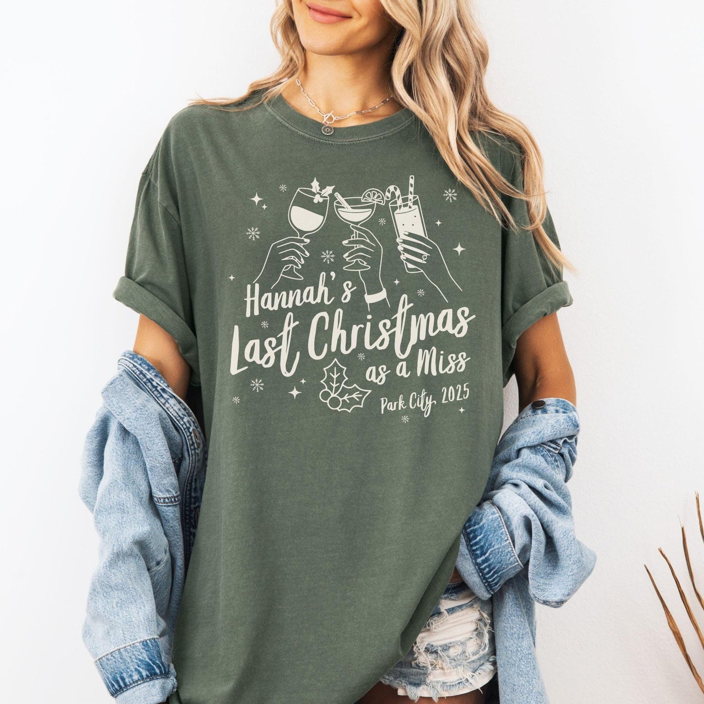 Custom Christmas Bachelorette Comfort Colors Shirt, Personalized Bridal Party Tees, Trendy Bach, Winter Bach Party Gift, Bridesmaid Proposal