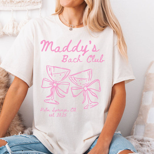 Custom The Bach Club Shirt | Personalised Bachelorette Party Tee