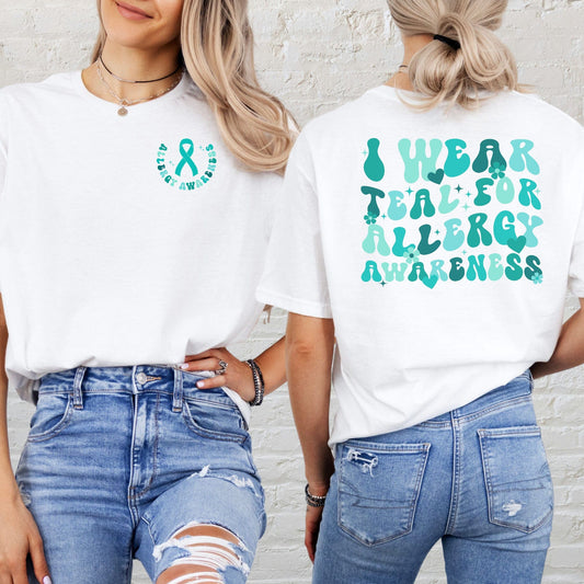 I Wear Teal for Allergy Awareness Shirt | CMPA & Food Allergy Tee