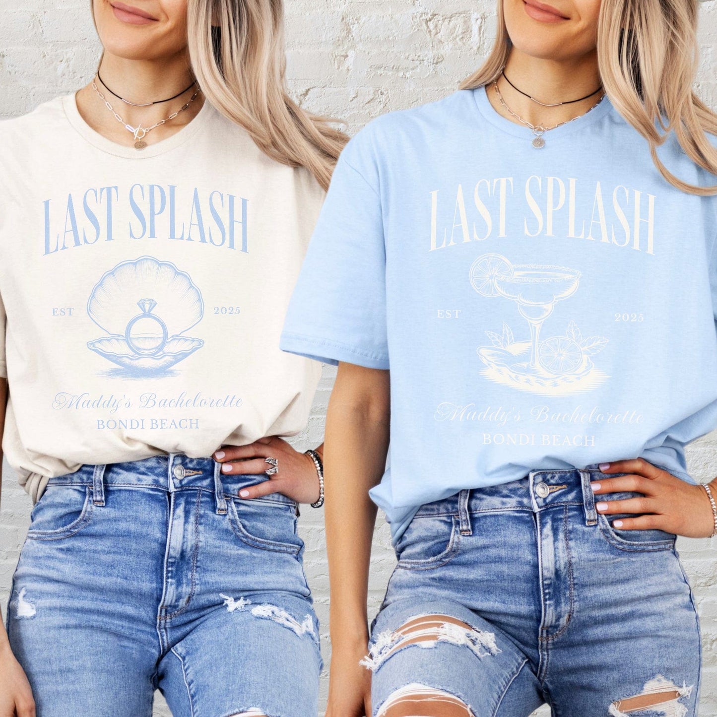 Custom Last Splash Bachelorette Shirt | Beach Hen’s Party Tee