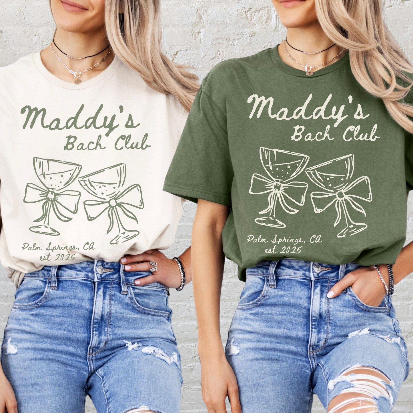 Custom The Bach Club Shirt | Personalised Bachelorette Party Tee