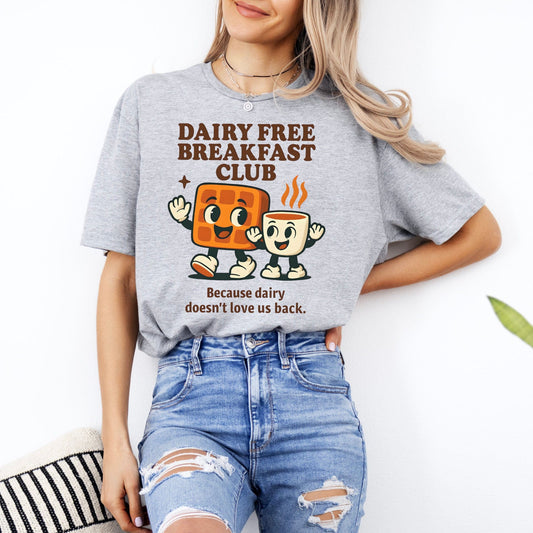 Dairy Allergy Shirt | Dairy Free Breakfast Club Funny Allergy Tee