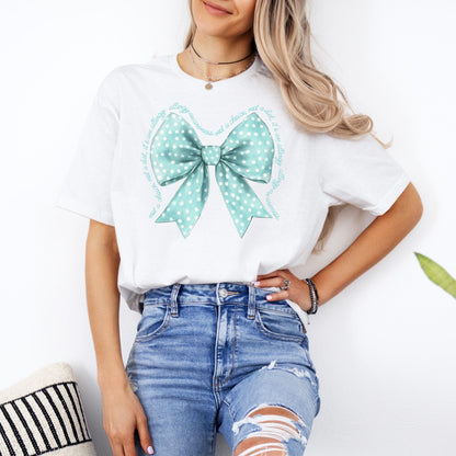 Allergy Awareness Bow Shirt | CMPA Mum & Medical Support Tee