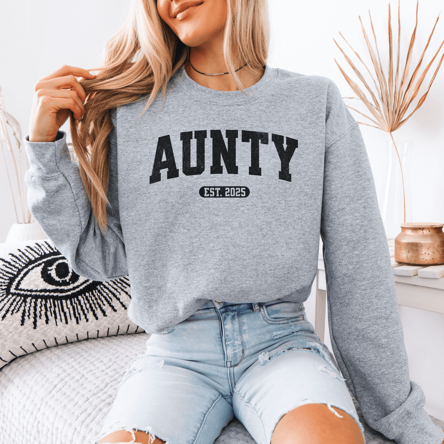 Custom Aunty EST Year Sweatshirt