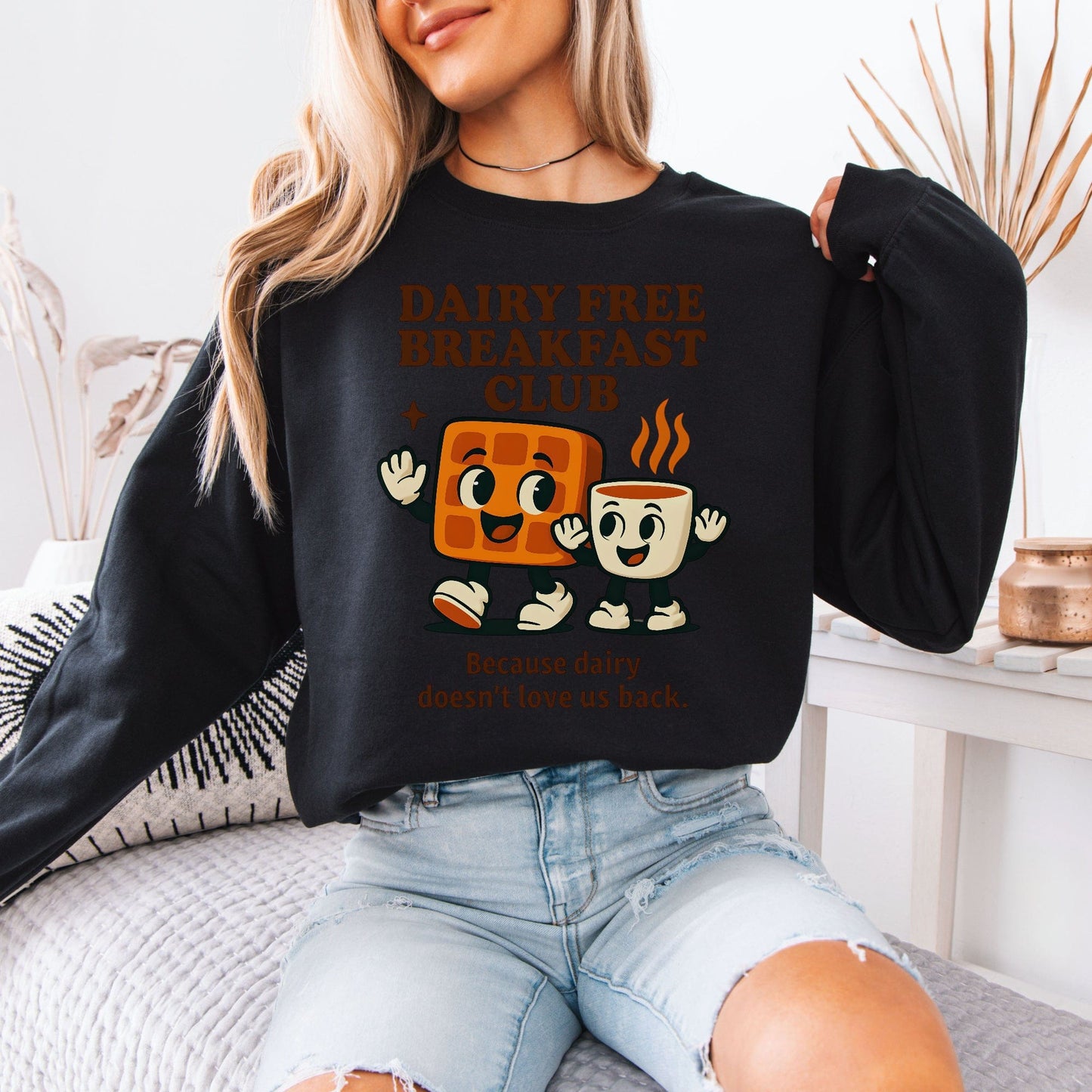 Dairy Allergy Sweatshirt | Dairy Free Breakfast Club Awareness Jumper
