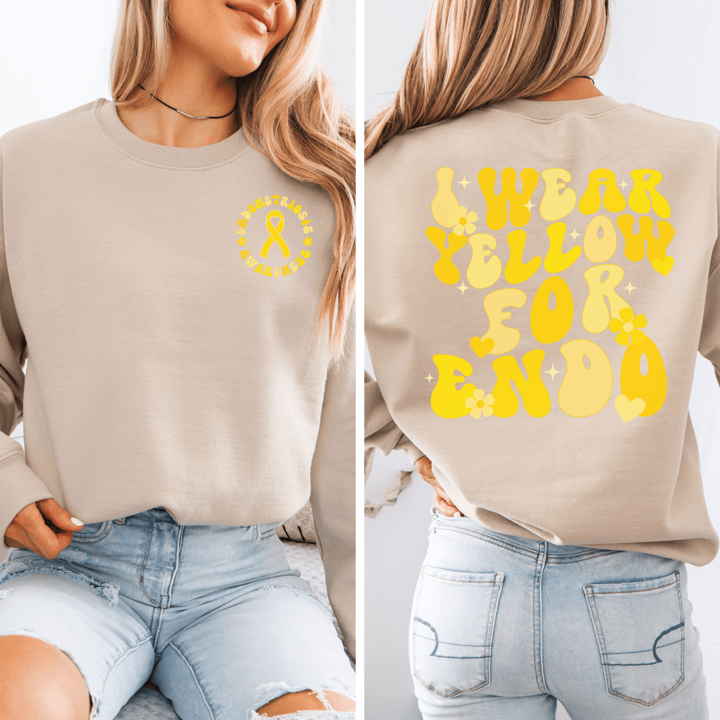 I Wear Yellow For Endo Sweatshirt