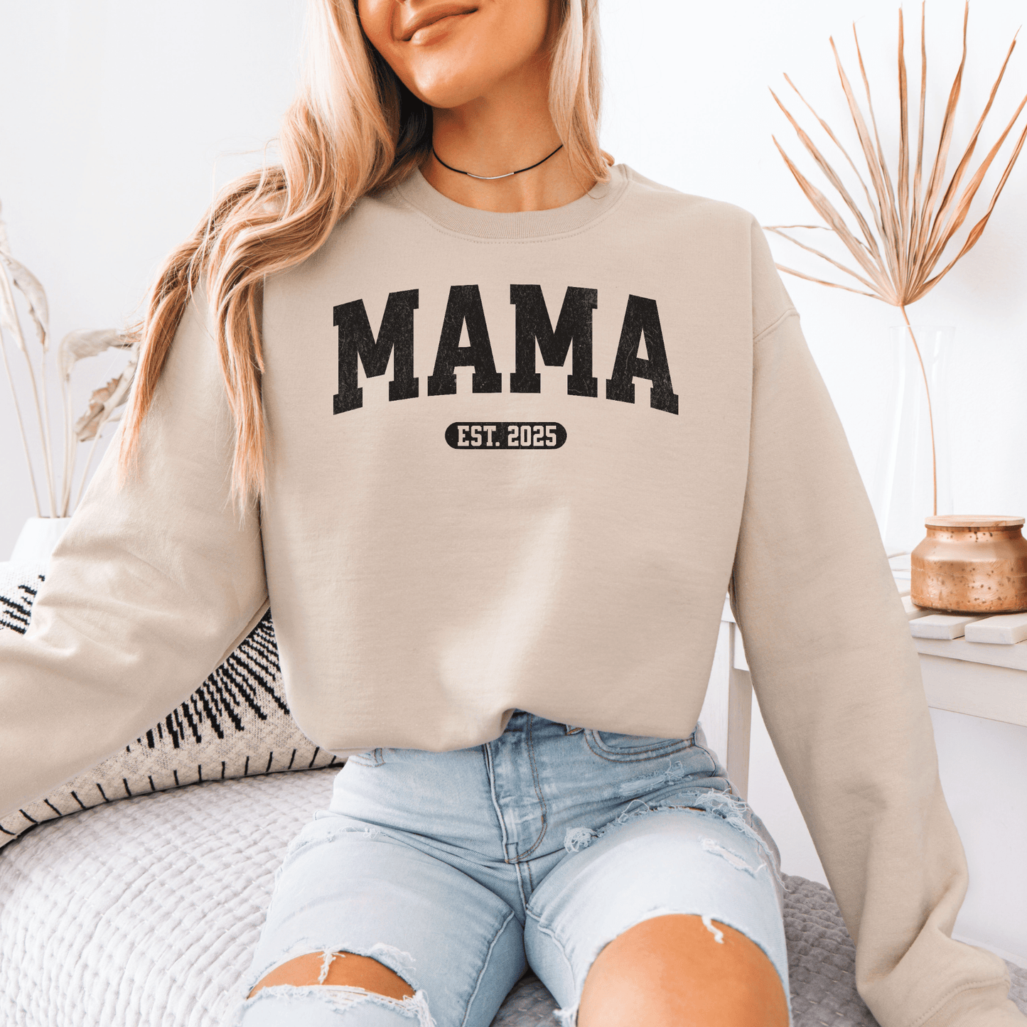 Custom Mama EST Year Sweatshirt