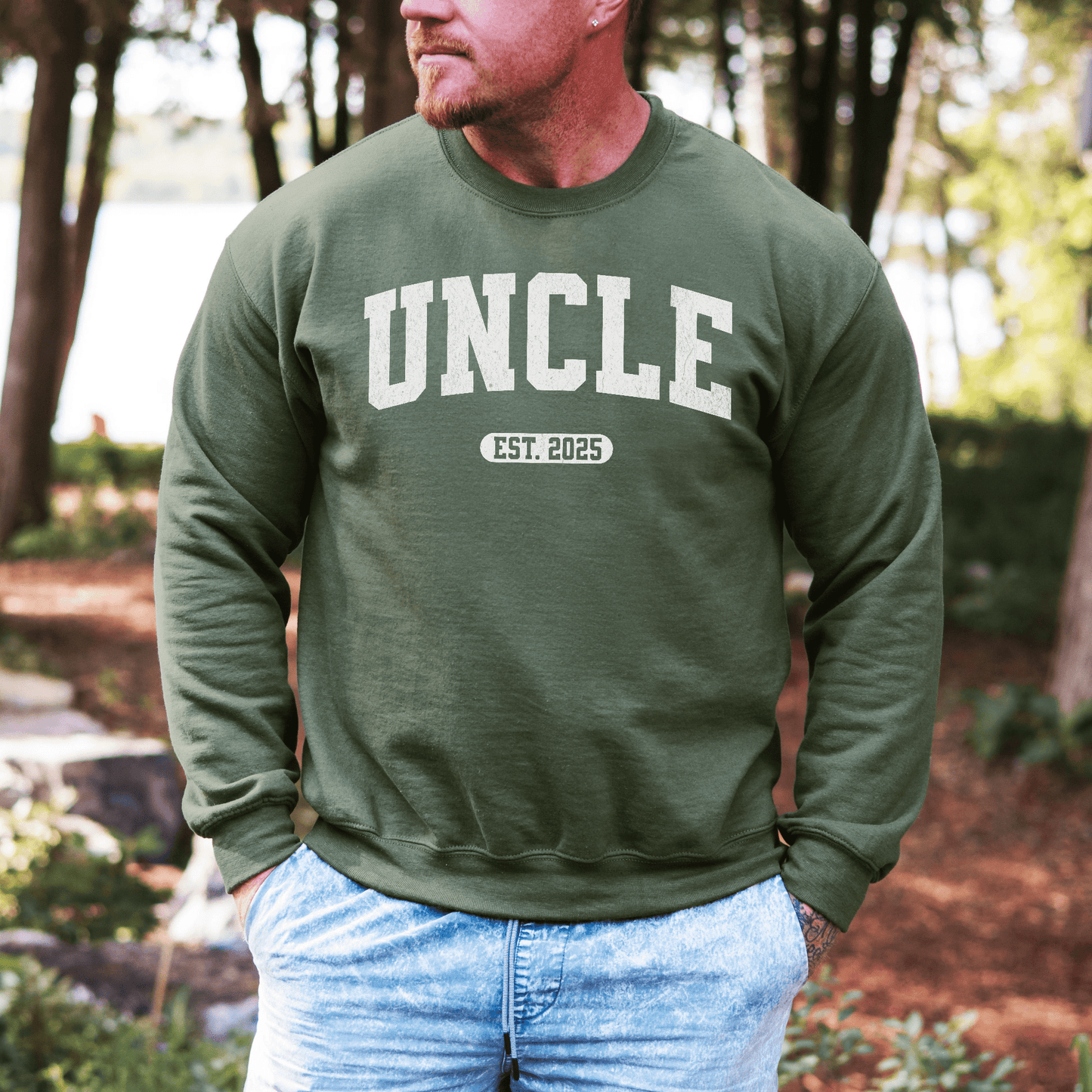 Custom Uncle EST Year Sweatshirt