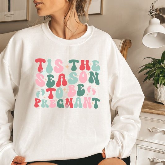 Christmas pregnancy announcement sweatshirt, christmas pregnancy shirt, christmas pregnancy announcement, maternity christmas shirt, jumper