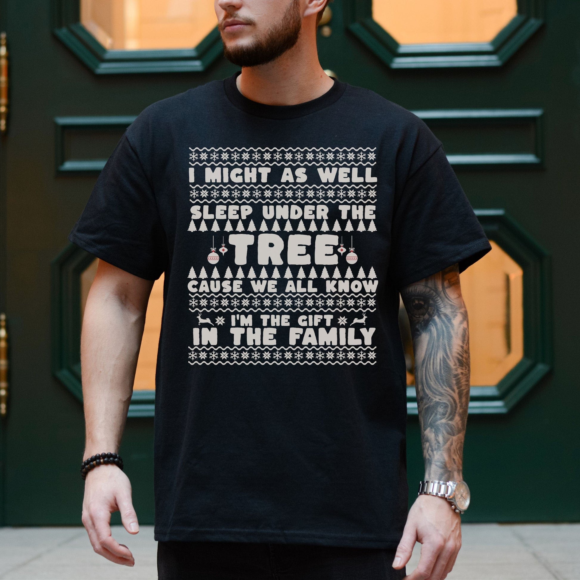 ugly christmas shirt, funny ugly christmas shirt, funny christmas tshirt, retro christmas shirt, funny family Xmas gift, I’m the gift shirt