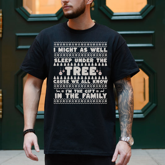 ugly christmas shirt, funny ugly christmas shirt, funny christmas tshirt, retro christmas shirt, funny family Xmas gift, I’m the gift shirt