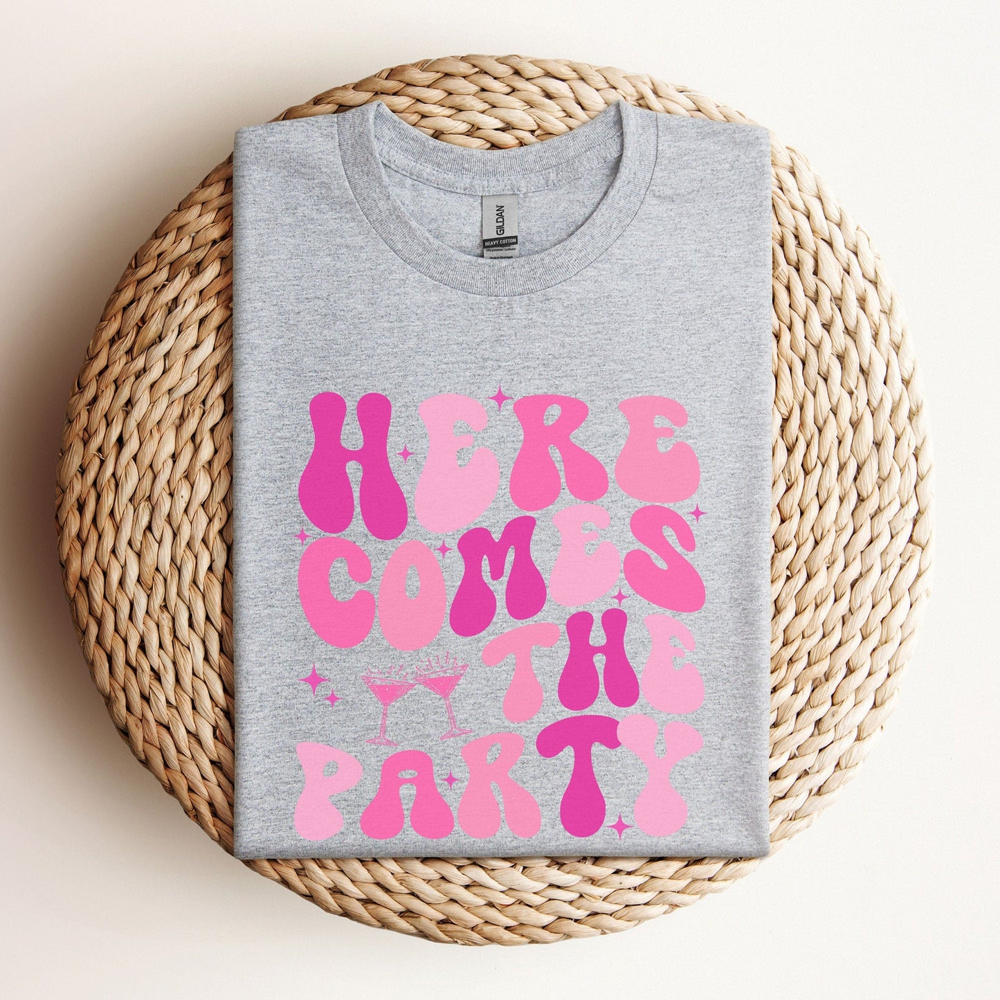 Bachelorette Party Shirts, Retro Bachelorette Shirt, hens party shirts, Here comes the party shirt, bridal party shirts, bridesmaid shirt
