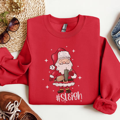 Funny Santa Christmas sweatshirt, christmas sweater, retro christmas sweatshirt, cute christmas pullover, holiday sweater, xmas tee