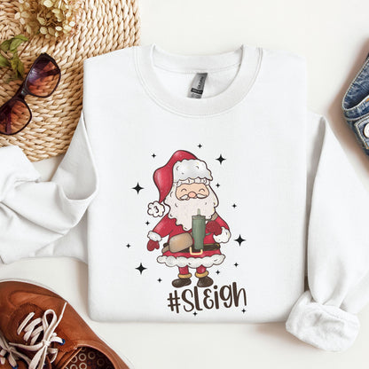 Funny Santa Christmas sweatshirt, christmas sweater, retro christmas sweatshirt, cute christmas pullover, holiday sweater, xmas tee
