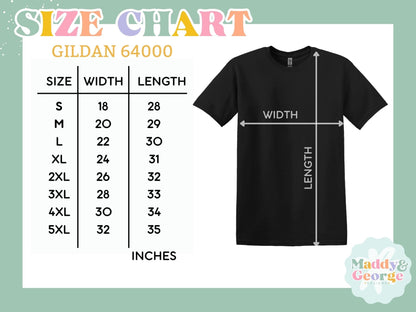 the size chart for a t - shirt with measurements